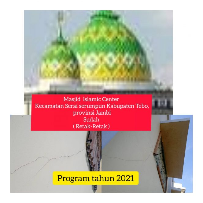 
 Miris!!! Proyek islamic center Serai Serumpun Diduga Dikerjakan Asal Jadi