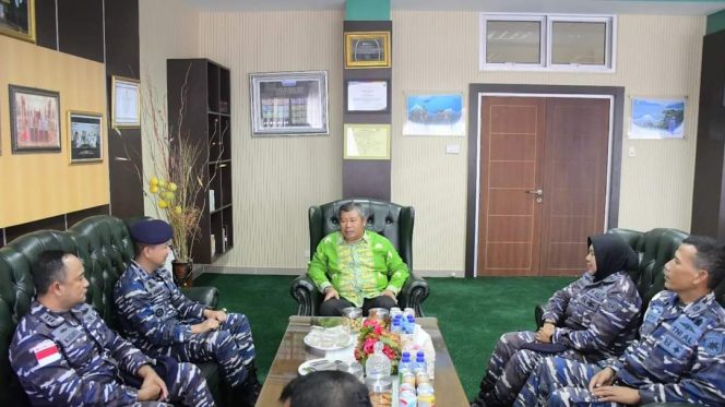 
 Courtesy Call Komandan Lanal Tarempa Ke Pimpinan FKPD di Kabupaten Kepulauan Anambas
