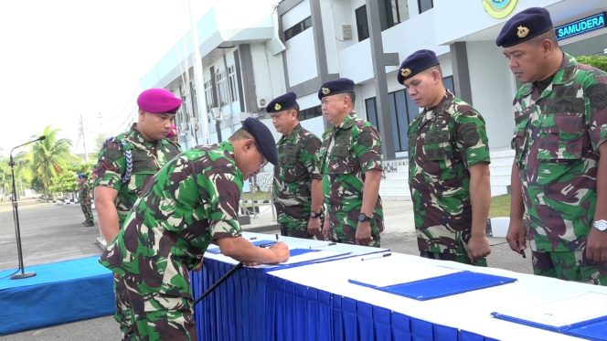 
 Lantamal I Laksanakan Penandatanganan Pakta Integritas Calon Bintara dan Calon Tamtama PK TNI AL Gelombang l TA. 2024