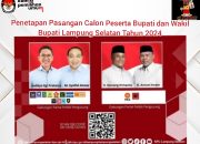 Penetapan pasangan calon bupati dan wakil bupati Lampung Selatan dalam pilkada serentak 2024