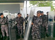 Komandan Pangkalan TNI AL Dabo Singkep Pimpin Apel Gelar Prajurit Pam Pilkada Serentak Tahun 2024