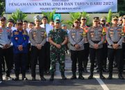 Polres Metro Bekasi Kota Gelar Apel Operasi Lilin Jaya 2024 Untuk Pengamanan Natal dan Tahun Baru