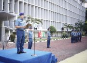 LANTAMAL III JAKARTA LAKSANAKAN APEL GABUNGAN DAN UPACARA PENAIKAN BENDERA