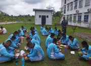 Spotmar Lanal TBA Berikan Latihan Dasar Disiplin Korps (LDDK) Kepada SMKN 1 Perikanan