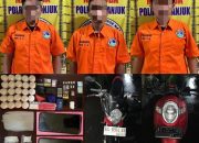 Polres Nganjuk Gagalkan Peredaran Narkotika dan Okerbaya, Empat Pelaku  Ditangkap