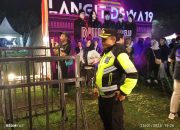 Polres Kediri Kota Amankan Konser Musik Bertajuk ” LANGIT DEWA 19 ” di Tirtoyoso Park Kediri