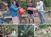 Pemerintah Kecamatan Katibung di Dampingi Pemerintahan Desa Tarahan Beserta Satpol-PP Kecamatan Sambangi Rumah Warga yang Tertimpa pohon.