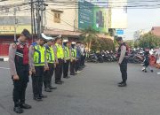 Satlantas Polres Kediri Kota Hadir Dalam Pengamanan Car Free Day di Jalan Dhoho