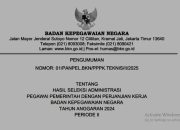 Daftar- Daftar Nama Honorer Lulus Hasil Seleksi Administrasi PPPK Tahap II BKN Tahun Anggaran 2024