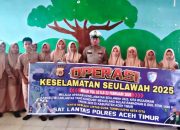 Satlantas Polres Aceh Timur Sosialisasikan Operasi Keselamatan Seulawah 2025 kepada Pelajar