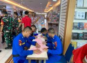 Dukung Aksi Sosial oleh Gramedia Jambi, Ditpolairud Polda Jambi Utus Personelnya