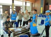 Kapolres Tulang Bawang Barat Pantau Verifikasi Berkas Penerimaan Calon Anggota Polri 2025