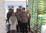 Kapolres Lampung Selatan Pastikan Ketersediaan Sembako Jelang Ramadan di Gudang Bulog Aman.