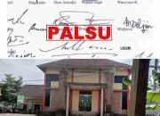 Diduga tanda tangan Ketua Badan Permusyawarahan Desa Banjarsari Di Palsukan Untuk Kepentingan  Pengunaan anggaran dana desa.