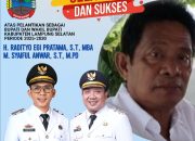 Pemerintah Desa Transtanjungan Mengucapkan Selamat Kepada H.Radityo Egi Pratama,S.T.,M.B.A dan Muhammad Syaiful Anwar,S.T.,M.Pd.Dilantik Sebagai Bupati dan Wakil Bupati Lampung Selatan Periode 2025-2030.