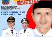 Pemerintah Desa Tanjung Ratu Mengucapkan Selamat Kepada H.Radityo Egi Pratama,S.T.,M.B.A dan Muhammad Syaiful Anwar,S.T.,M.Pd.Dilantik Sebagai Bupati dan Wakil Bupati Lampung Selatan Periode 2025-2030.