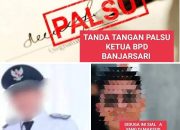 Ketua BPD Berharap Kepala Desa Banjarsari Masuk Daftar Pelaporan Mentri Desa Dan Pembangunan Daerah Tertinggal (Mendes PDT) YANDRI SUSANTO ke Bareskrim Polri.