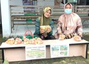 Kelompok Warga Tani Desa Kramat Pemalang Gelar Stand Sederhana Pasarkan Hasil Kebun 