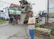 Pengecoran Jalan Rusak di Tanggamus, Warga Apresiasi Tindakan Agus Cik