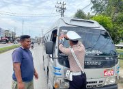 Satlantas Polres Aceh Timur Sosialisasi Mudik Aman
