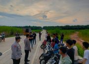 Jelang Buka Puasa Ramadhan,Polsek Negeri Batin Bubarkan Balap Liar di Jalan Poros Purwa Agung