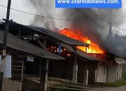 Kios Print rental dan foto copy milik Erick Warga Katibung Hangus di Lalap si jago Merah.