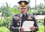 Beri Penghormatan Terakhir, Wakapolres Aceh Timur Pimpinan Upacara Pemakaman Aiptu Muhammad Ali