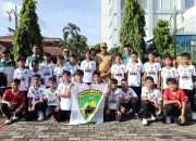 Danyonif 202/Tajimalela Dampingi Wali Kota Bekasi Lepas Tim Sepak Bola SSB Tajimalela Untuk Berlaga di Kuala Lumpur Cup 2025