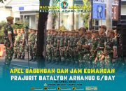 Prajurit Batalyon Arhanud 6/BAY Laksanakan Apel Pagi Gabungan dan Jam Komandan