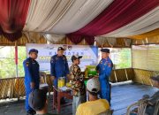 Anggota Polairud Polda Jambi Sosialisasikan Tentang Destructive Fishing dan Peduli Lingkungan Kepada Warga Pesisir Kuala Jambi Tanjab Timur