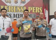 Polres Aceh Timur Gelar Konferensi Pers Pengungkapan Narkoba dan Pelecehan Seksual