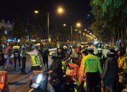 Polres Kediri Kota Gelar KRYD, 145 Pengendara Ditilang dan 234 Ditegur