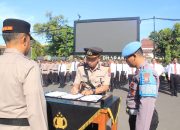 Kapolres Kediri Kota Pimpin Sertijab Kabag Ops