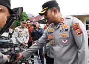 Usai Ambil Apel Jam Pimpinan, Kapolres Aceh Timur Cek Kendaraan Dinas Polsek