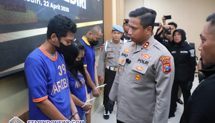 Peredaran Narkotika Jenis Sabu Seberat Hampir 1 Kg yang Dikendalikan dari Dalam Lapas Digagalkan Polres Kediri