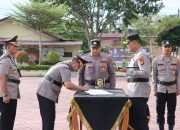 Kapolres Aceh Timur Pimpin Sertijab Wakapolres, Kabagren, Kasat Lantas dan Kapolsek