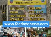 Pemerintahan Desa Sukajaya Mengandeng Masyakarat dalam pembangunan di kerjakan semaksimal mungkin.
