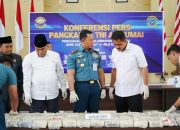 Pangkalan TNI Angkatan Laut Dumai Berhasil Gagalkan Penyelundupan Narkoba Senilai 72,8 Miliar Rupiah Dengan Berat 48,54 Kilogram