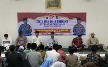 SAMBUT HARI BHAYANGKARA KE 79, DITPOLAIRUD POLDA JAMBI GELAR ZIKIR DAN DO’A BERSAMA DI MAKO POLAIRUD