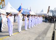 LANTAMAL III SAMBUT KEDATANGAN KAPAL PERANG INGGRIS HMS RICHMOND