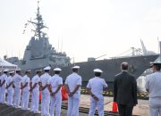 PERERAT HUBUNGAN BILATERAL, LANTAMAL III SAMBUT KEDATANGAN KAPAL PERANG SPANYOL ESPS MENDEZ NUNEZ (F-104)