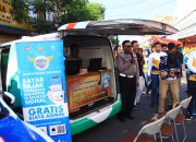 Polres Kediri Kota Gelar Pelayanan Publik di Car Free Day Jalan Dhoho