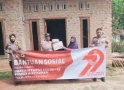 Polri Untuk Masyakat, Polsek Pakuan Ratu Salurkan Bansos Hari Bhayangkara Ke-79