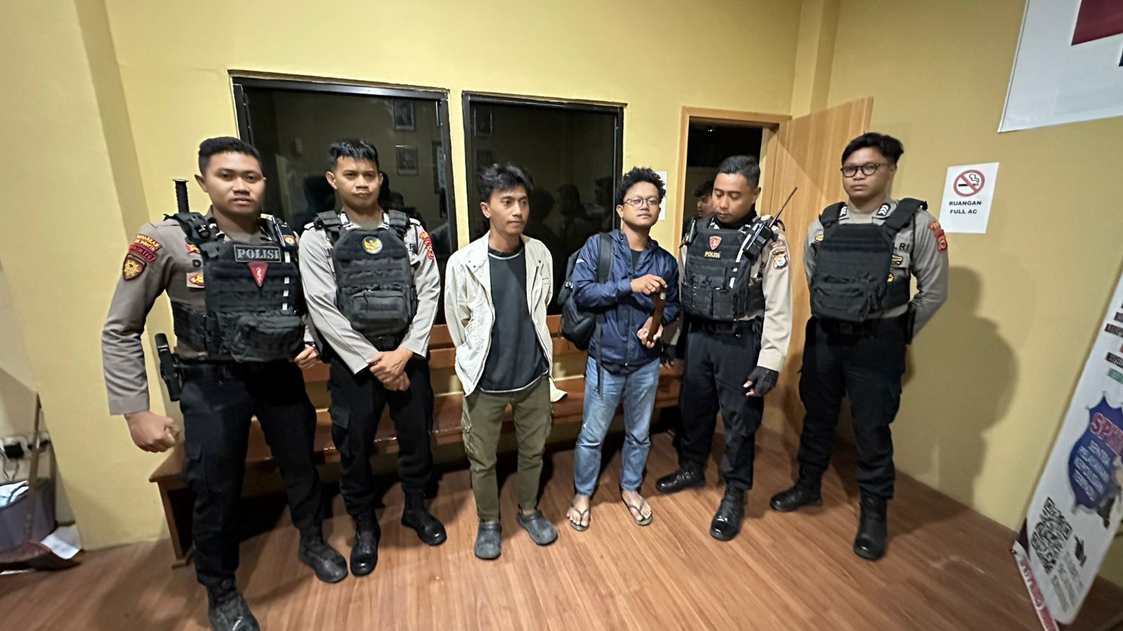 Patroli Perintis Presisi Sat Samapta Polres Maros Amankan Pemuda Membawa Sajam