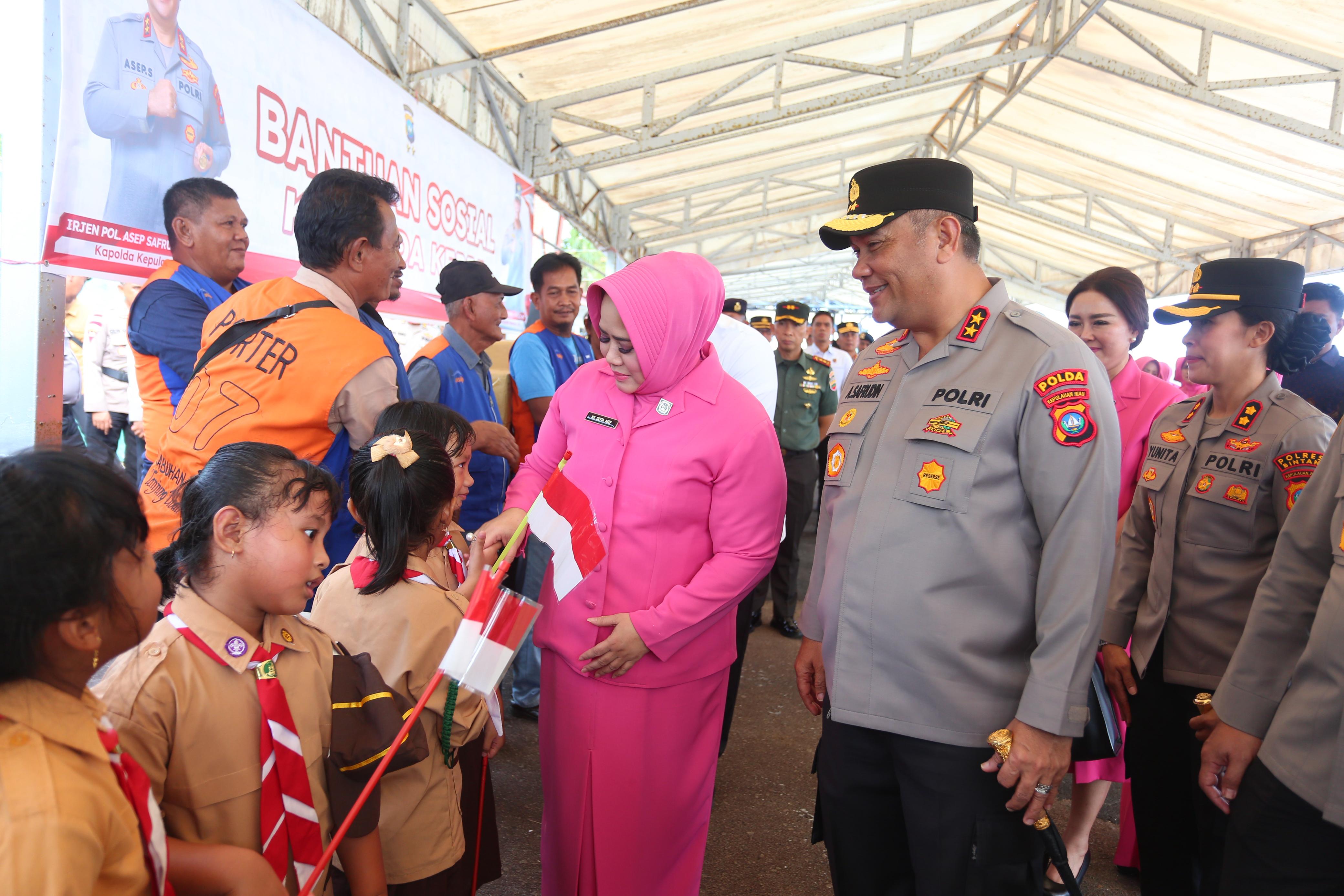 KAPOLDA KEPRI KUNJUNGI POLRES BINTAN DAN IKUTI LAUNCHING GERAKAN PANGAN MURAH POLRI