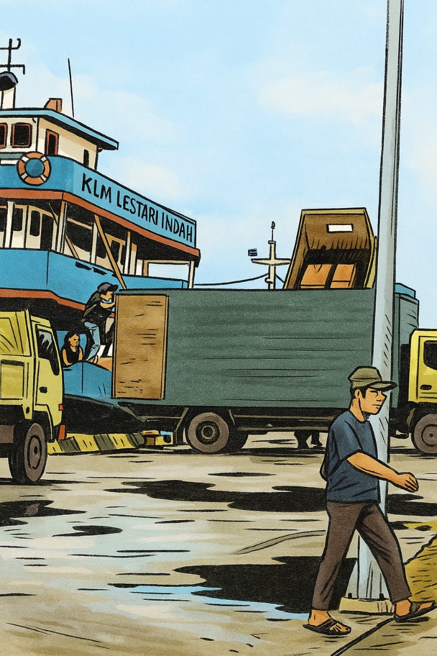 Barang Diduga Ilegal: Ban Truk hingga Spring Bed Masuk ke KLM Lestari Indah