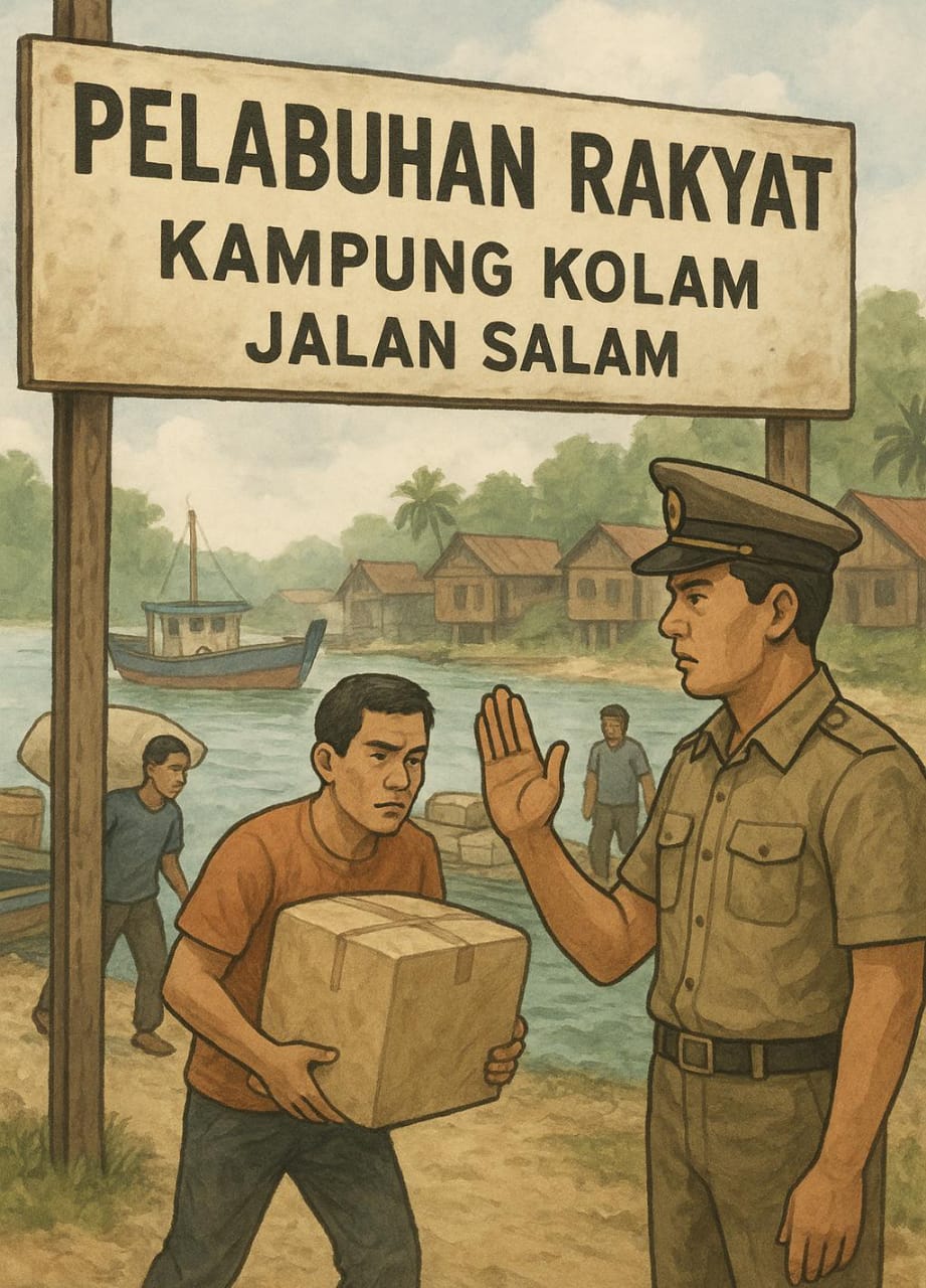 Kampung Kolam Jalan Salam Masih Jadi Jalur Masuk Barang Tanpa Prosedur