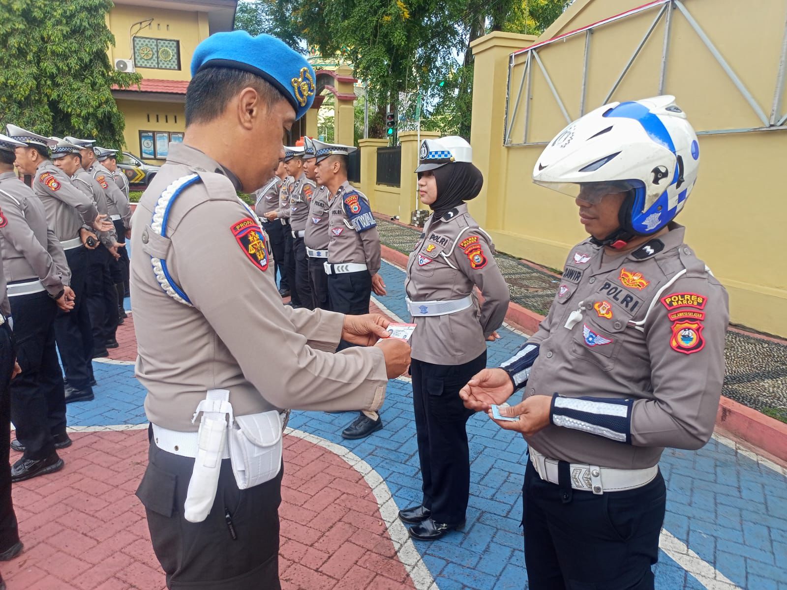 Kasipropam Polres Maros Pimpin Gaktibplin, Anggota Sat Lantas Disiplin Tanpa Pelanggaran