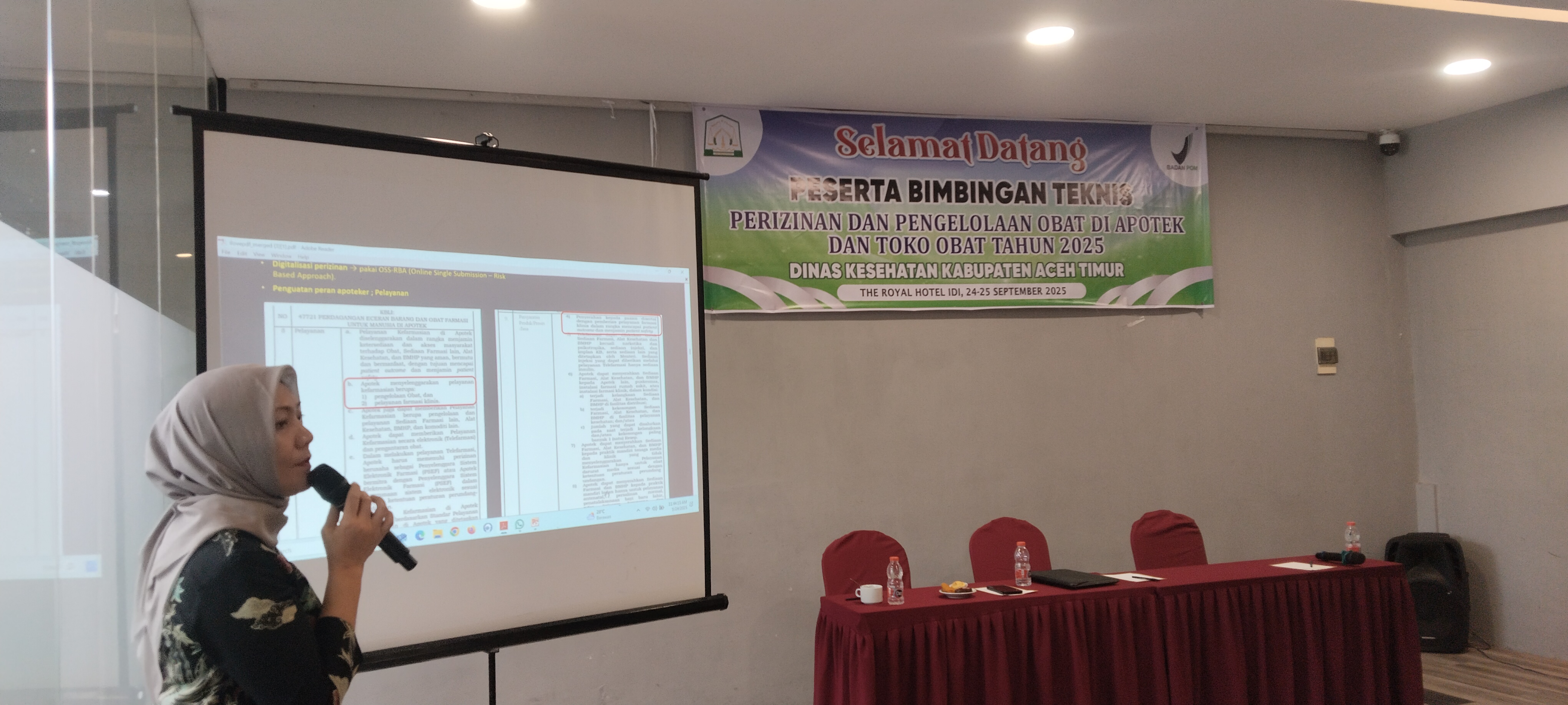 Dinas Kesehatan Aceh Timur Gelar Bimtek Perizinan dan Pengelolaan Obat di Apotek dan Toko Obat