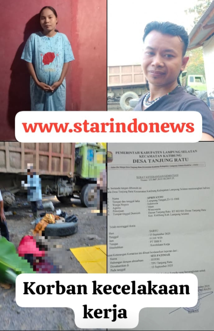 Hamil Delapan Bulan Istri Dari Korban Kecelakaan Kerja di PT.Sbb Minta Kejelasan terkait Hak – Hak Almarhum Suami.